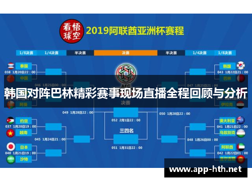 韩国对阵巴林精彩赛事现场直播全程回顾与分析